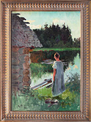 Федорович Владимир Николаевич.  Девушка на берегу